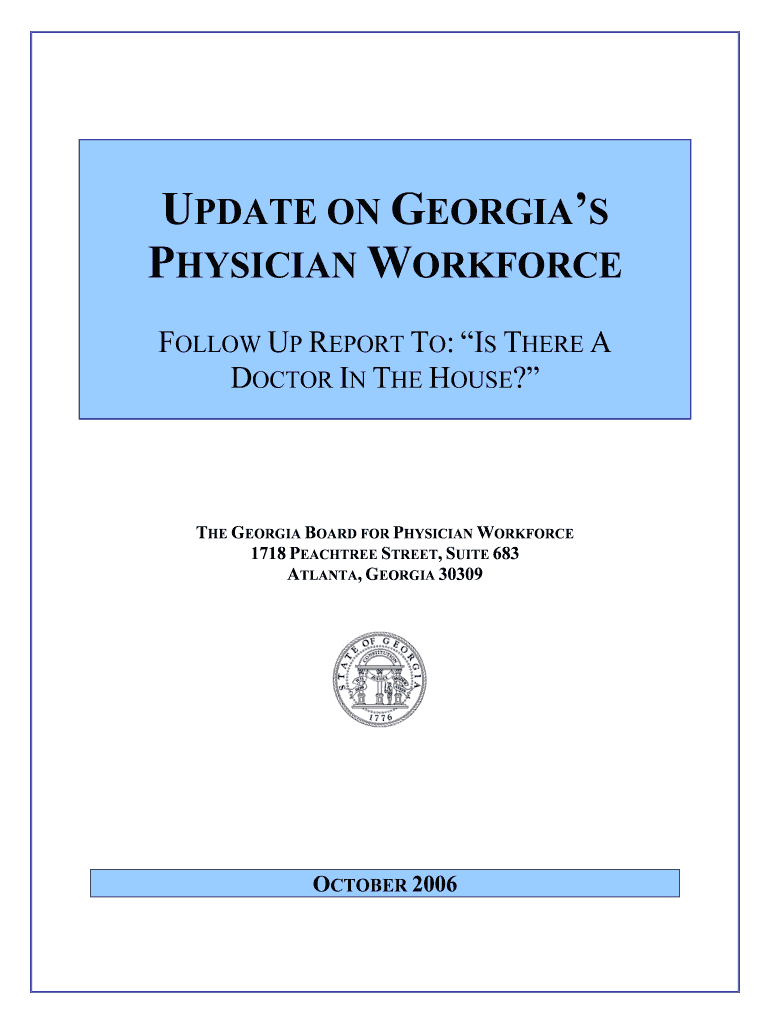 PHYSICIAN WORKFORCE - gbpw georgia Preview on Page 1
