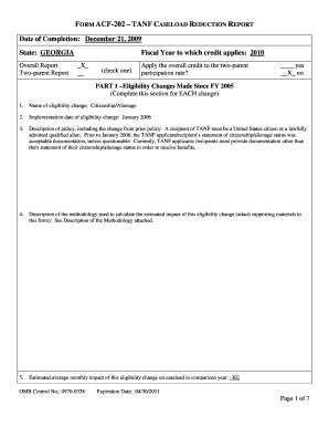 acf 202 caseload reduction report louisiana form