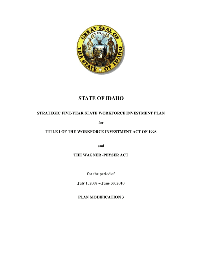 STATE OF IDAHO - Idaho Department of Labor - Idaho Preview on Page 1