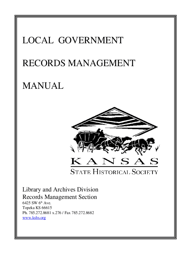 Fillable Online State Records Management Manual Best Practices Fax Email Print pdfFiller