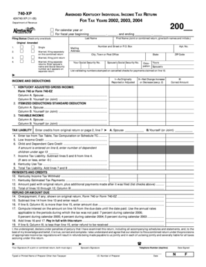 Kentucky Individual Income Tax Return