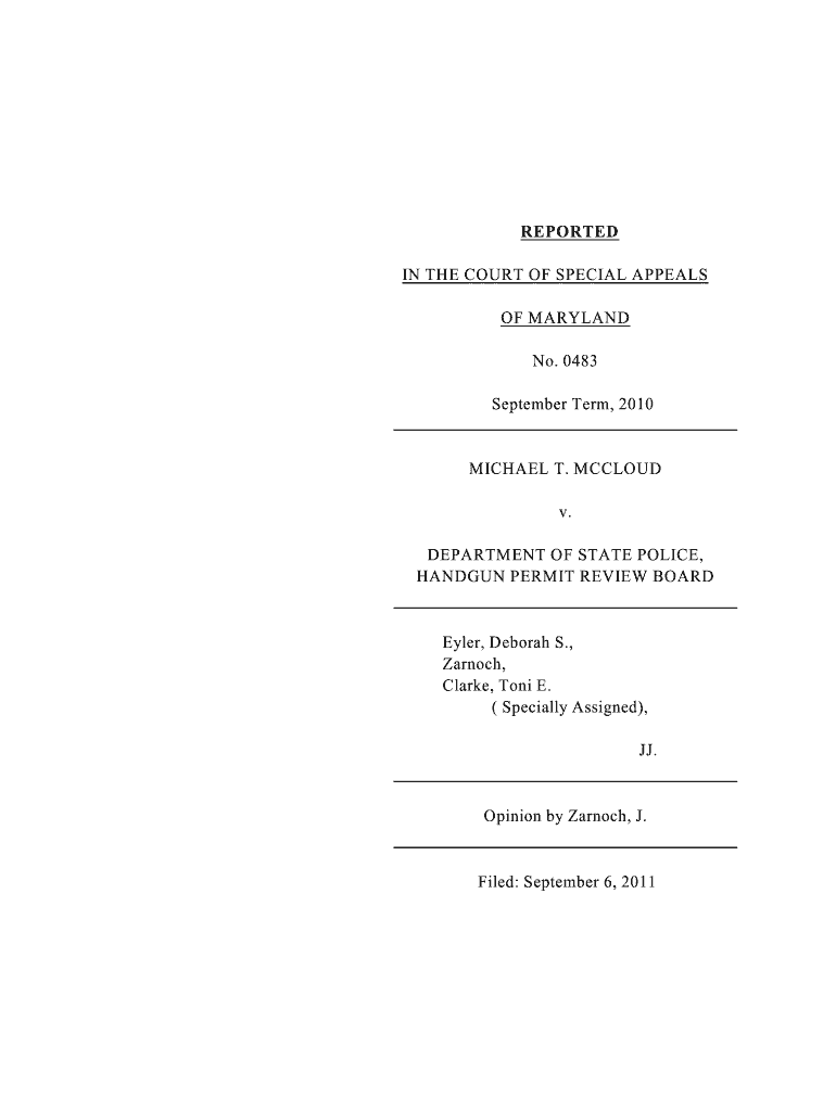 MCCLOUD v - courts state md Preview on Page 1