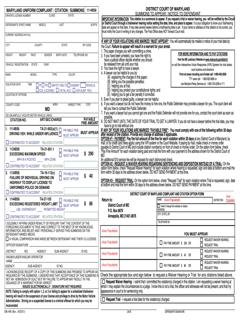Pretend Police Ticket Template - Fill Online, Printable, Fillable Pertaining To Blank Speeding Ticket Template