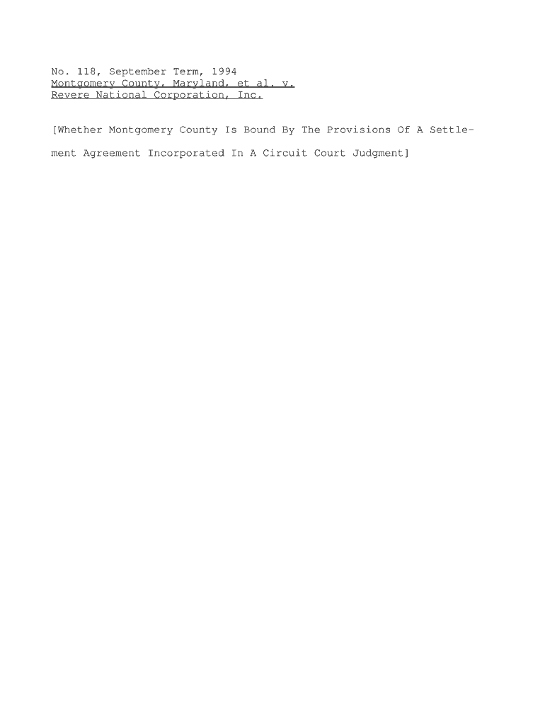 No 118, September Term, 1994 Montgomery County, Maryland, et - courts state md Preview on Page 1