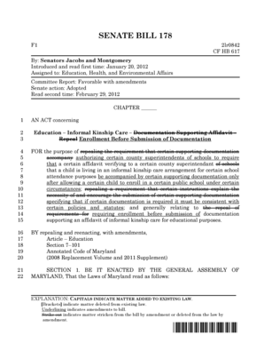 Maryland Informal Kinship Care Affidavit