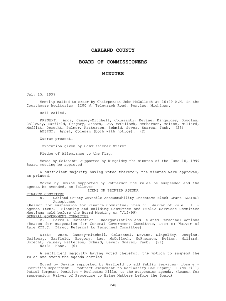 O:CLERKRODMINUTES 9999599 - Oakland County Preview on Page 1