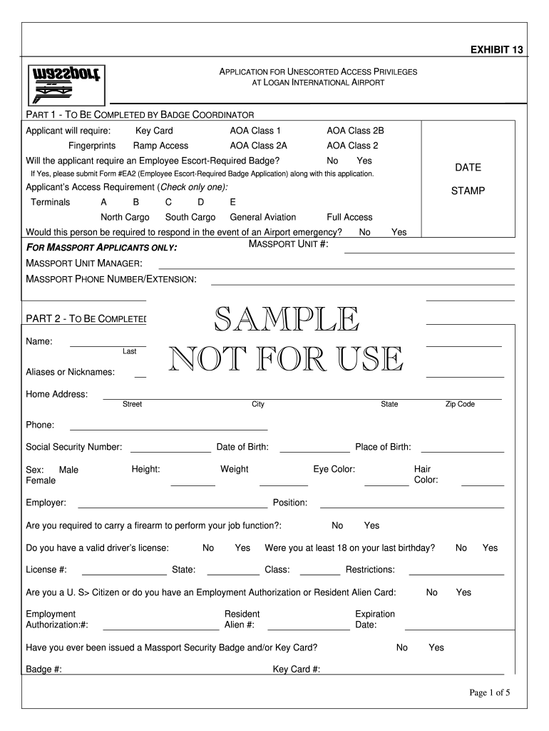 massport badge office Preview on Page 1