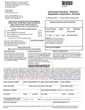Minnesota Electrical Unlicensed Individual Registration