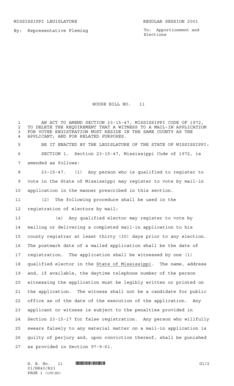 Mississippi Voter Registration Form