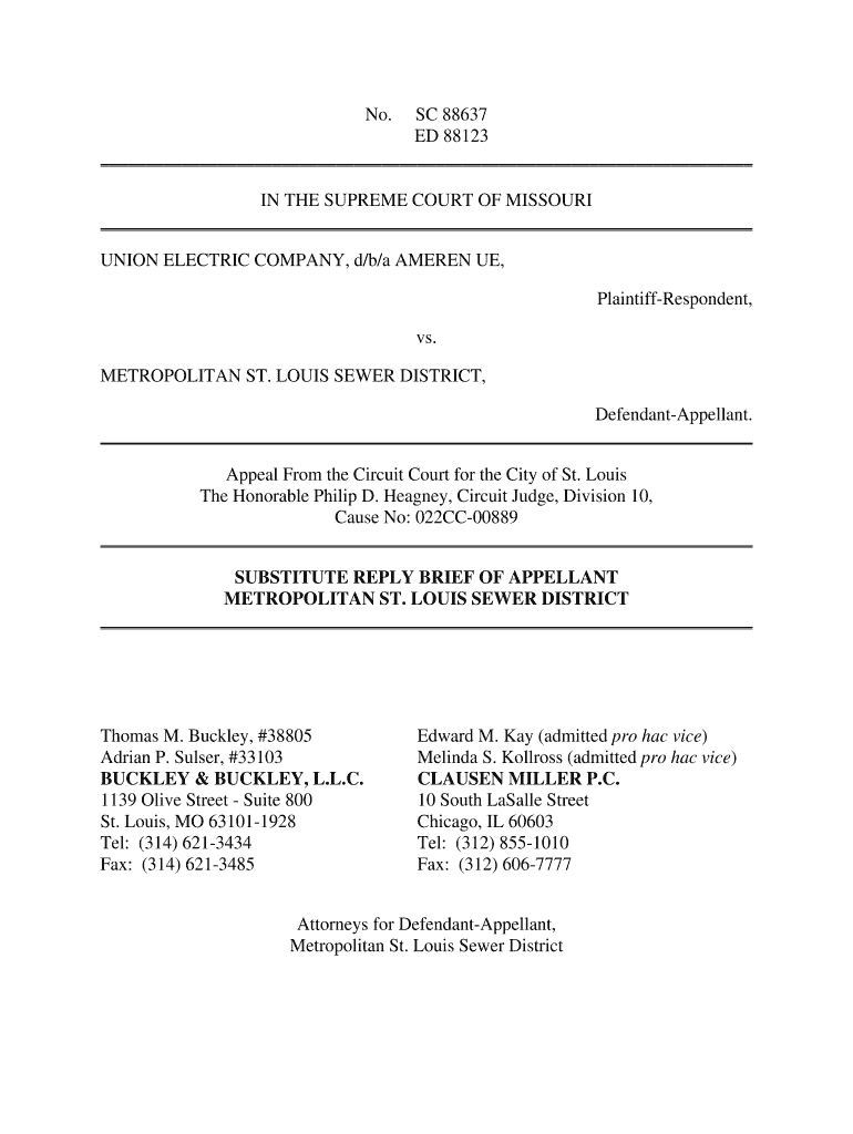 SC88637Appellant Substitute Reply Brief DOC - courts mo Preview on Page 1
