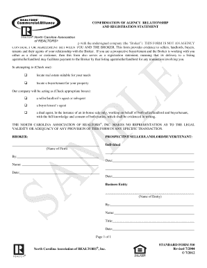 Boyfriend girlfriend contract pdf - 510 - Confirmation of Agency Relationship and Registration Statement - ncrealtors