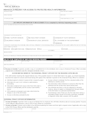 Health Information Access Request Form