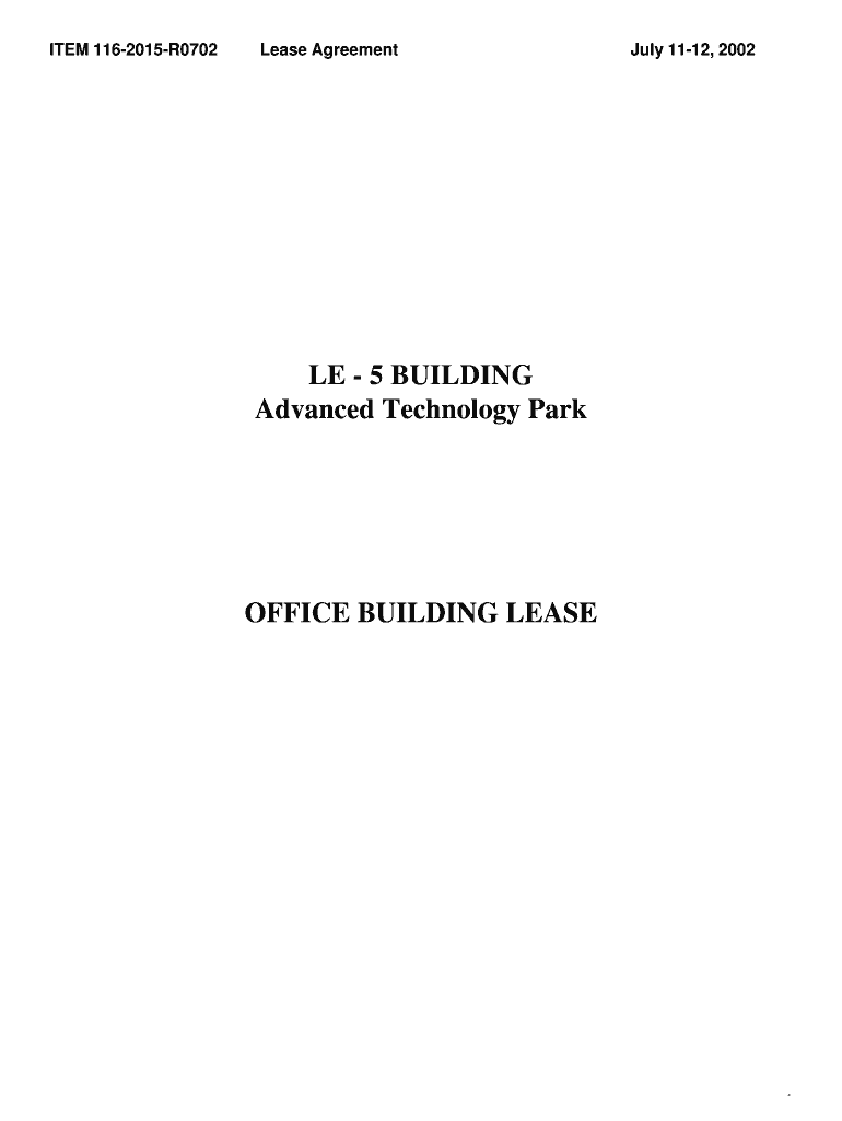 Lease Agreement - Montana University System Preview on Page 1