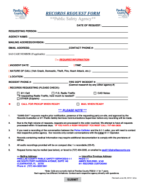 Records Request Form