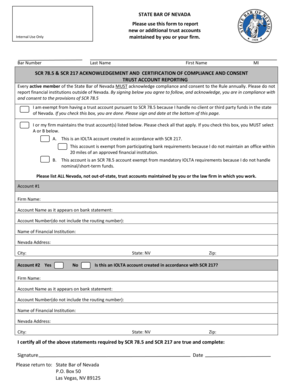 STATE BAR OF NEVADA Please use this form to report new or ... - nvbar