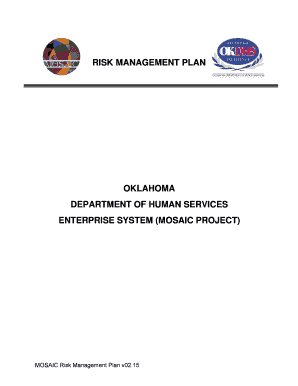 MOSAIC Risk Management Plan - Oklahoma Department of Human ... - okdhs