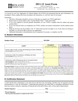 2011-12 Asset Form