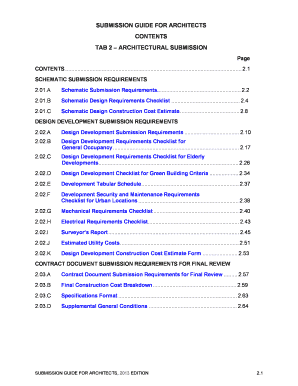 Architectural Submission Guide