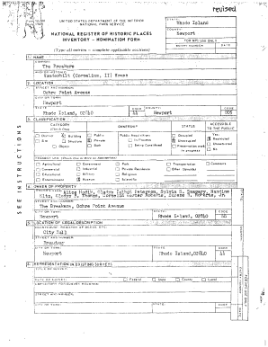 The Breakers Historic Nomination Form