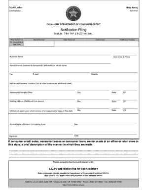 Oklahoma Lawful Presence Affidavit