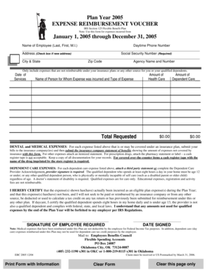 Expense Reimbursement Voucher