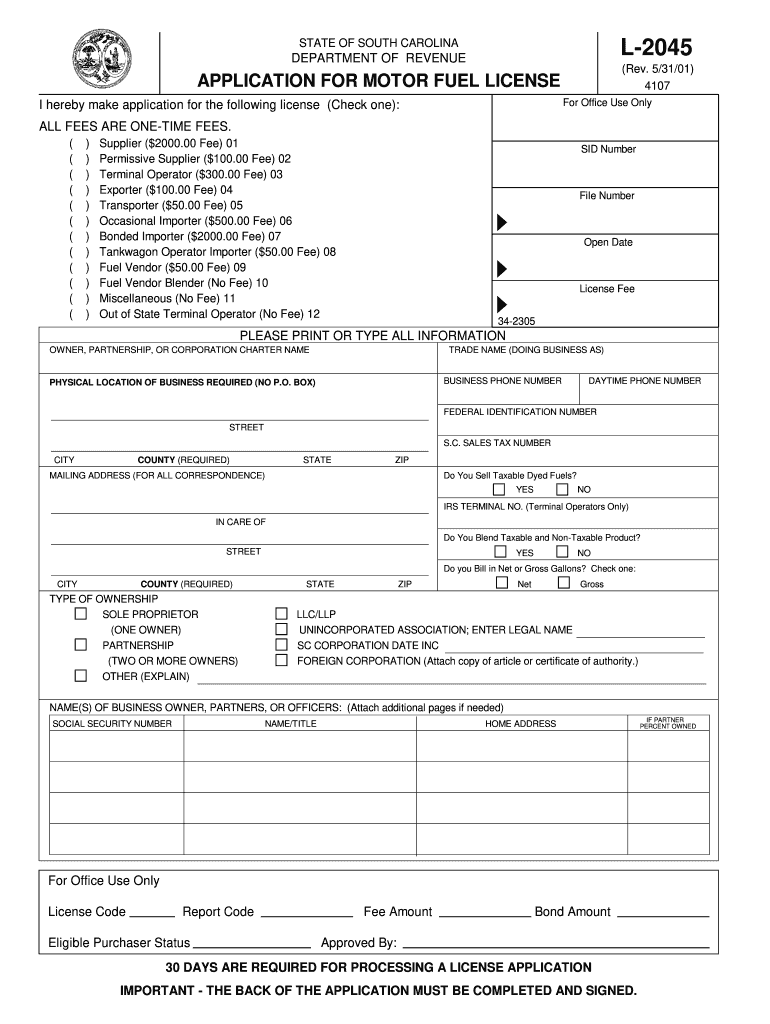 sc department of revenue address Preview on Page 1