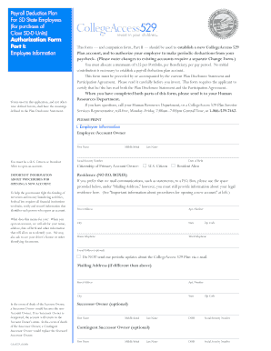 Payroll Deduction Plan For SD State Employees (for purchase of Class SD-D Units) Authorization Form Part I Employee Information - sdbor