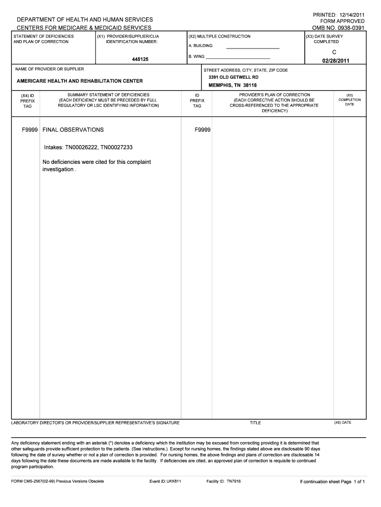 Intakes TN00026222, TN00027233 - health state tn Preview on Page 1