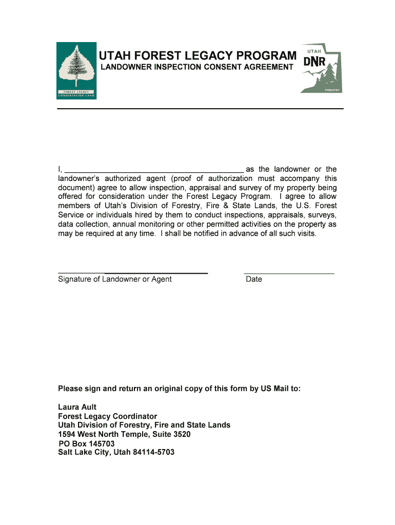 Consent Page - Forestry, Fire and State Lands Preview on Page 1