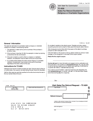 Utah Sales Tax Refund Request