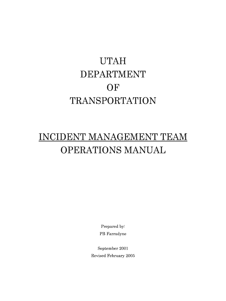 Utah department of transportation incident management team Preview on Page 1