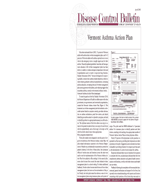 Vermont Asthma Action Plan