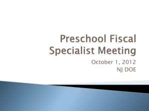 NJ DOE District Enrollment Forms