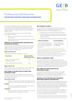 Professional and Executive Insurance Application