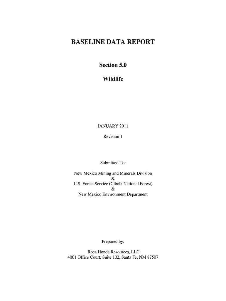 Environmental Impact Statement for Roca Honda Mine Preview on Page 1