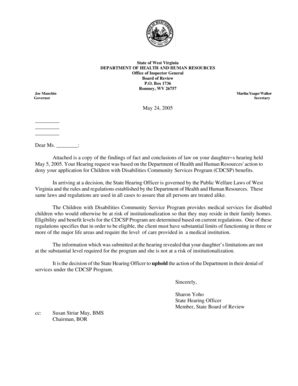 Human resource organizational chart - Attached is a copy of the findings of fact and conclusions of law on your daughters hearing held May 5, 2005 - wvdhhr