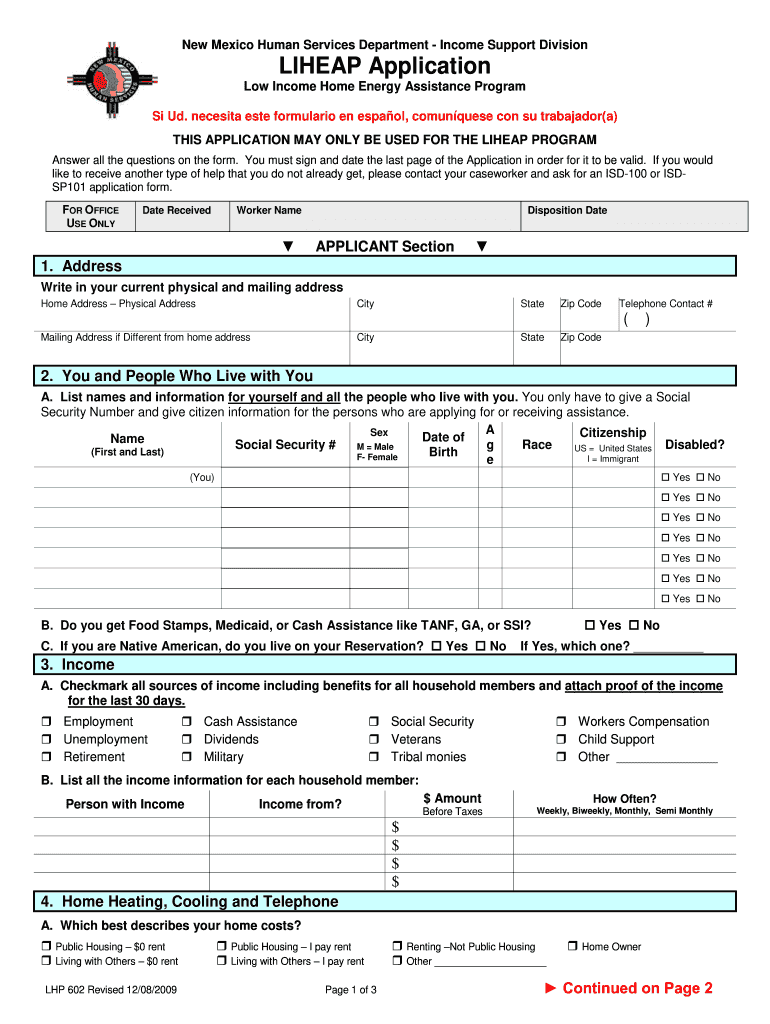 Printable liheap application form Fill out & sign online DocHub