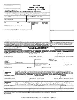 Wisconsin Rental Unit Energy Efficiency Waiver