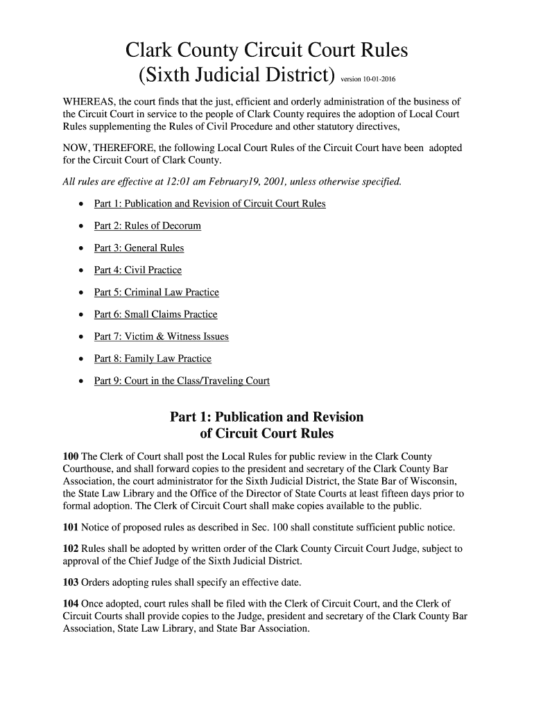 Clark County Circuit Court Rules Preview on Page 1