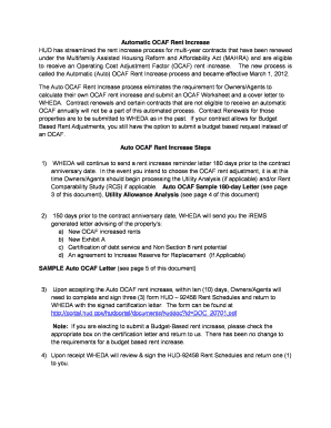 when are ocaf factors applied form