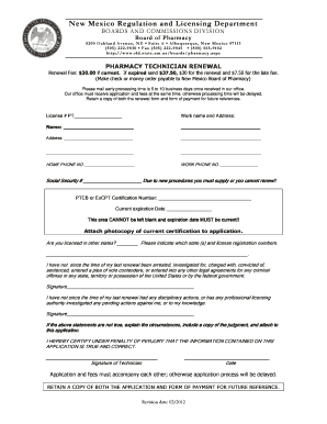 new mexico board of pharmacy prescription flowchart form