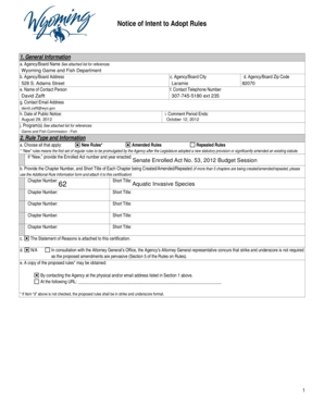 Agency/Board Address 528 S - legisweb state wy