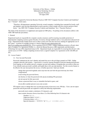 University of New Mexico Computer Use Agreement