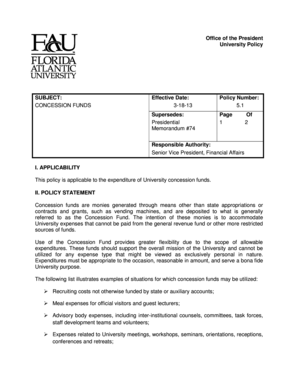 Format of memorandum - Office of the President - fau