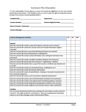 Printable wedding invitation - Contract File Checklist - NCDOA NC Department of Administration - doa nc