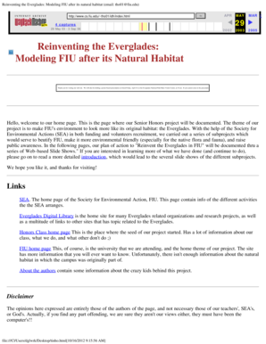 Modeling FIU after its natural habitat - Everglades Digital Library - everglades fiu