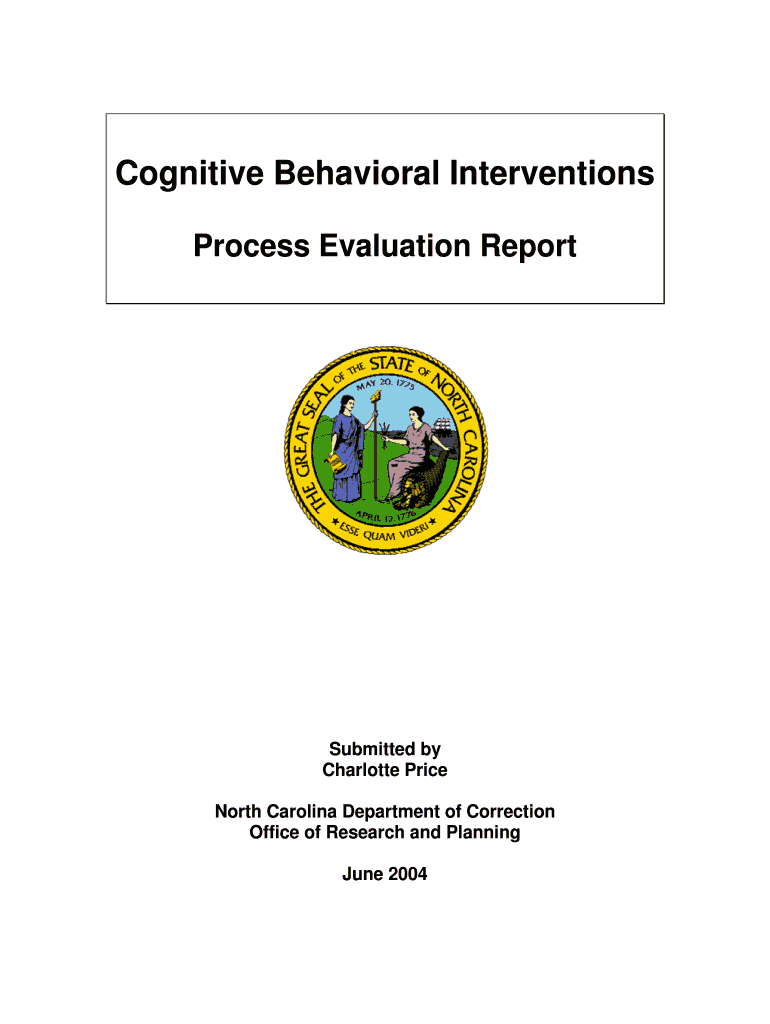 Fillable Online doc state nc CBI Process Evaluation Report.doc. North ...