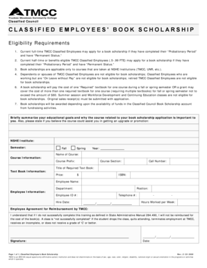 Book club invitation template - Classified Employee 's Book Scholarship. Current full-time TMCC Classified Employees may apply for a book scholarship if they have completed their Probationary Period and have Permanent Status. - tmcc