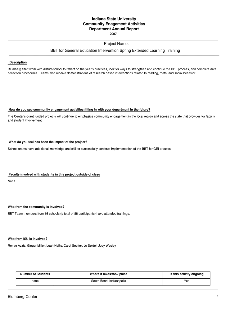Community Enagement Activities Preview on Page 1