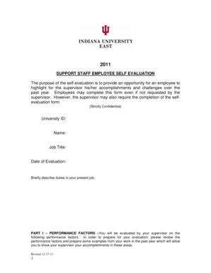 Grading system of ewu - 1 SUPPORT STAFF EMPLOYEE SELF EVALUATION The purpose ... - iue